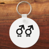 ゲイの結婚Tシャツ キーホルダー (正面)