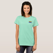 ゲイの虹旗女性用Tシャツ Tシャツ (正面フル)