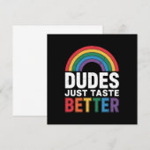 ゲイの誇りを込めたユーモアのギフト 同性愛者のためのLGBTQプレゼント 招待状 (正面/裏面)