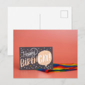 ゲイの誕生日おめでとう ポストカード (正面/裏面)
