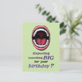 ゲイの誕生日 何か大きいもの ポストカード (スタンド正面)