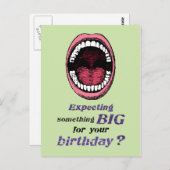 ゲイの誕生日 何か大きいもの ポストカード (正面/裏面)