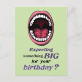 ゲイの誕生日 何か大きいもの ポストカード (正面)