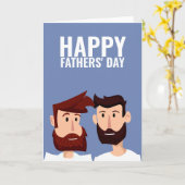 ゲイの2人のパパへ　父の日おめでとう カード (黄色い花)