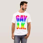 ゲイのO.K. Tシャツ (正面フル)