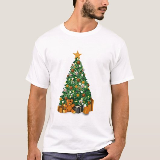 ゲイはクリスマスツリーのワイシャツに耐えます Tシャツ (正面)