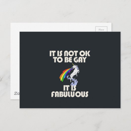 ゲイはダメだ。すてきな話だ ポストカード (正面/裏面)