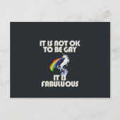 ゲイはダメだ。すてきな話だ ポストカード (正面)