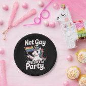 ゲイはパーティーLGBTQゲイプライド・アリーに向けて ペーパープレート (パーティー)