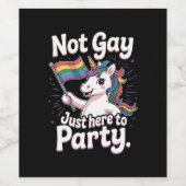 ゲイはパーティーLGBTQゲイプライド・アリーに向けて ワインラベル (シングルラベル)