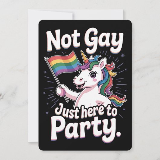 ゲイはパーティーLGBTQゲイプライド・アリーに向けて 招待状 (正面)