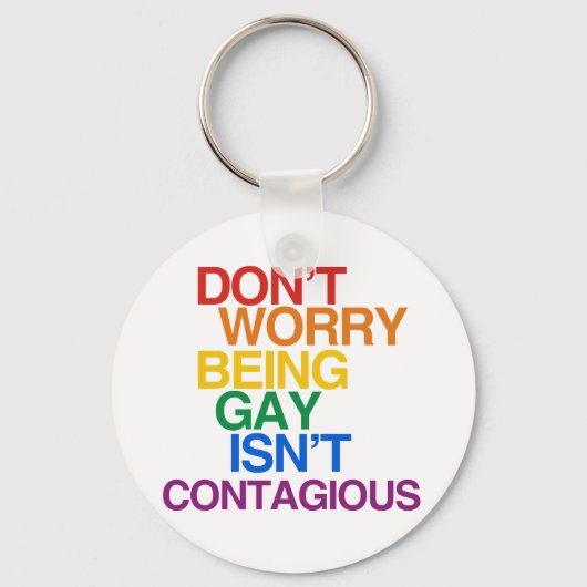 ゲイは伝染しない キーホルダー (正面)