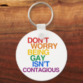 ゲイは伝染しない キーホルダー (正面)