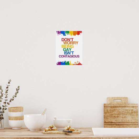 ゲイは伝染しない ポスター (キッチン)