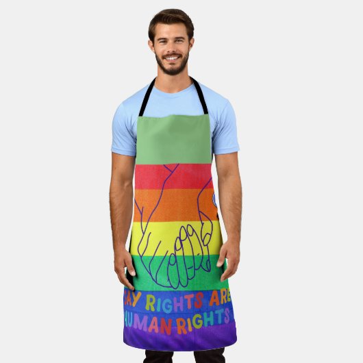 ゲイは権利を有する エプロン (着用した状態)