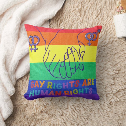 ゲイは権利を有する クッション (ブランケット)