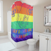 ゲイは権利を有する シャワーカーテン (インサイチュ)