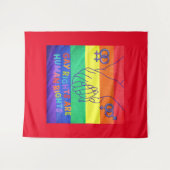 ゲイは権利を有する タペストリー (正面(横))