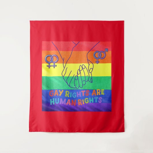 ゲイは権利を有する タペストリー (正面)