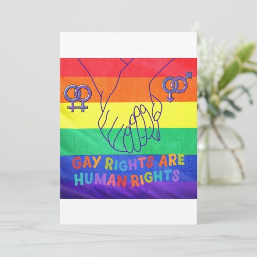 ゲイは権利を有する 招待状 (スタンド正面)