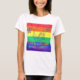 ゲイは権利を有する Tシャツ