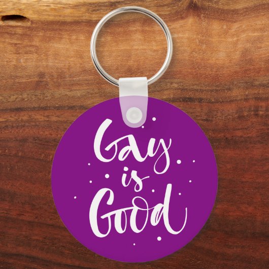 ゲイは良い キーホルダー (正面)