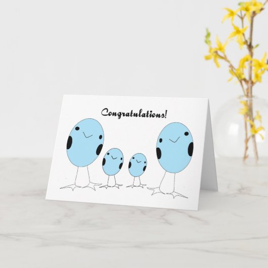 ゲイは2人の男の子を祝って採用した カード (黄色い花)