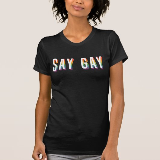 ゲイを叫ぼうTシャツ Tシャツ (正面)