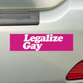 ゲイを合法化しよう .png バンパーステッカー (車上)