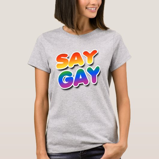 ゲイを応援しよう Tシャツ (正面)