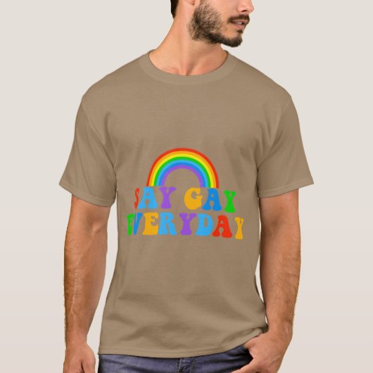 ゲイを毎日叫ぼう Tシャツ (正面)