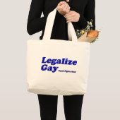 ゲイを法律化して下さい ラージトートバッグ (正面(商品))
