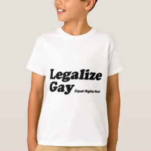 ゲイを法律化して下さい Tシャツ