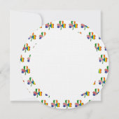 ゲイアイリッシュアメリカンシャムロック誕生日 招待状 (裏面)