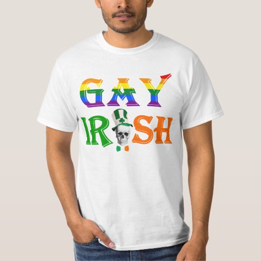 ゲイアイリッシュセントパトリックの日 Tシャツ (正面)