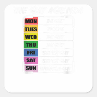 ゲイアジェンダゲイまたはレズ スクエアシール