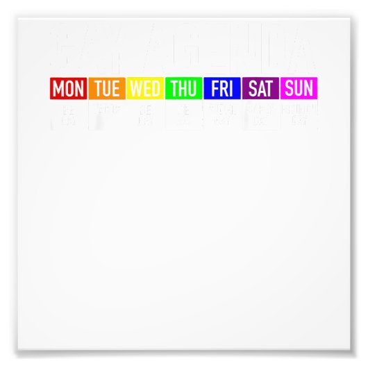 ゲイアジェンダゲイプライド フォトプリント            (正面)