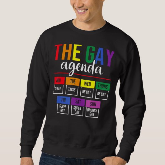 ゲイアジェンダプライドLgbt スウェットシャツ (正面)