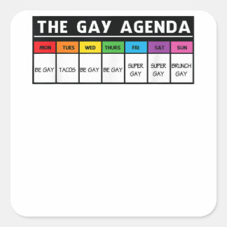 ゲイアジェンダ – LGBTプライド スクエアシール