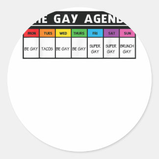 ゲイアジェンダ – LGBTプライド ラウンドシール