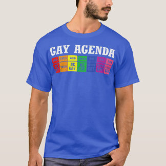 ゲイアジェンダLGBTレインボーデイプランナー おもしろい Tシャツ