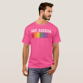 ゲイアジェンダTシャツプライドラブLGBTティー Tシャツ (正面フル)