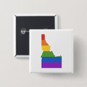 ゲイアメリカの地図 |アイダホ州 缶バッジ (正面&裏面)