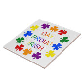 ゲイイ誇りを持ったリッシュLGBTレインボーシャンロック タイル (側面)