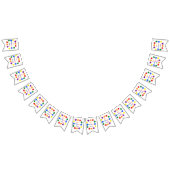 ゲイイ誇りを持ったリッシュLGBTレインボーシャンロック バンティングフラッグ (全)