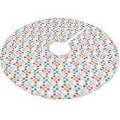 ゲイイ誇りを持ったリッシュLGBTレインボーシャンロック ブラッシュドポリエステルツリースカート (アングル)