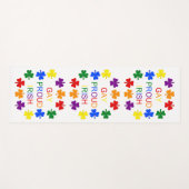 ゲイイ誇りを持ったリッシュLGBTレインボーシャンロック ヨガマット (正面(横))