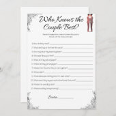 ゲイウェディングシャワーゲーム誰がカップルを知っている？ 招待状