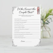 ゲイウェディングシャワーゲーム誰がカップルを知っている？ 招待状