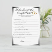 ゲイウェディングシャワーゲーム,カップルを知っている 招待状 (スタンド正面)